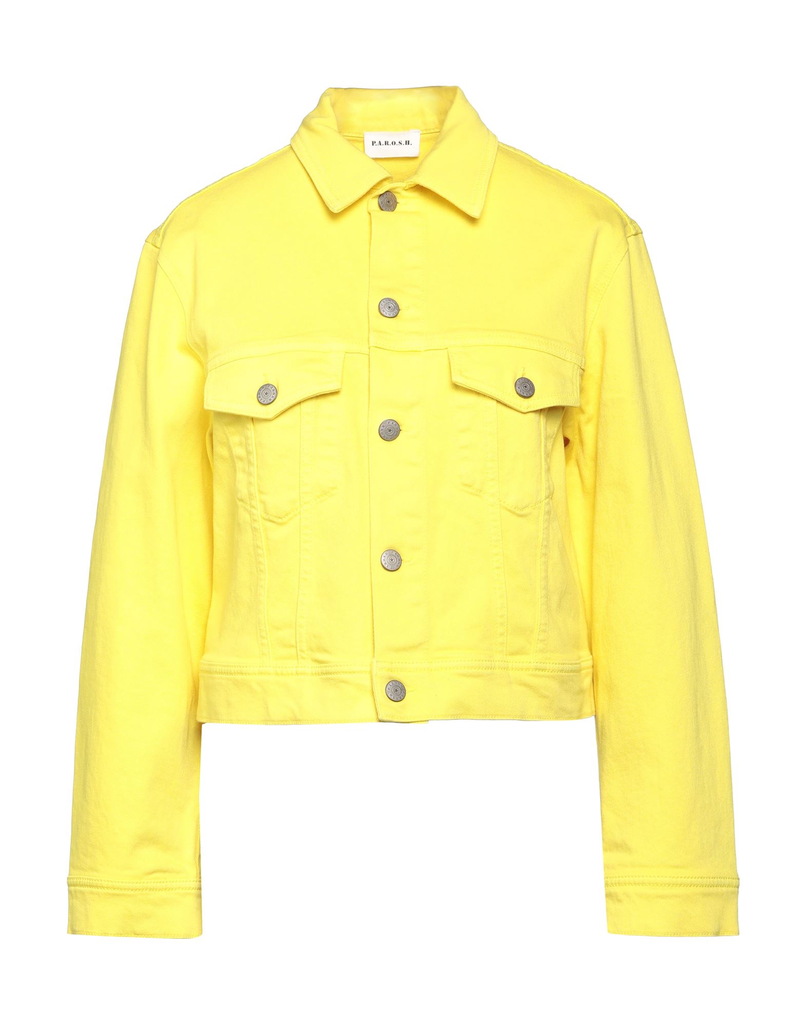 P.A.R.O.S.H. Jeansjacke/-mantel Damen Gelb P.A.R.O.S.H. Jeansjacke/-mantel Damen Gelb von P.A.R.O.S.H.