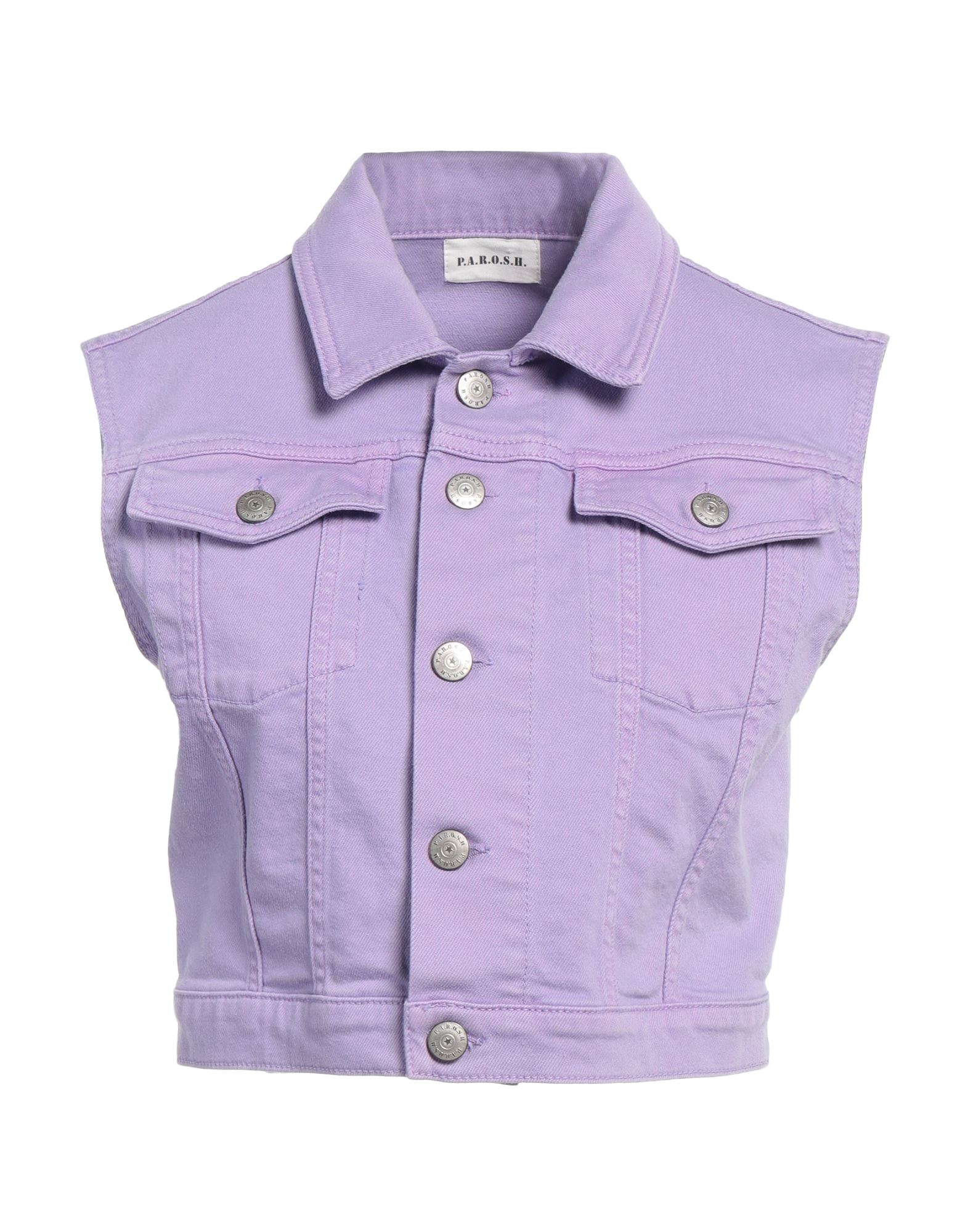 P.A.R.O.S.H. Jeansjacke/-mantel Damen Lila P.A.R.O.S.H. Jeansjacke/-mantel Damen Lila von P.A.R.O.S.H.