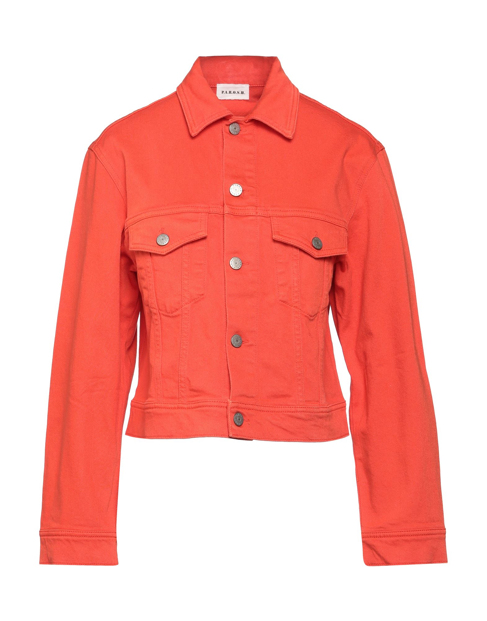 P.A.R.O.S.H. Jeansjacke/-mantel Damen Orange P.A.R.O.S.H. Jeansjacke/-mantel Damen Orange von P.A.R.O.S.H.