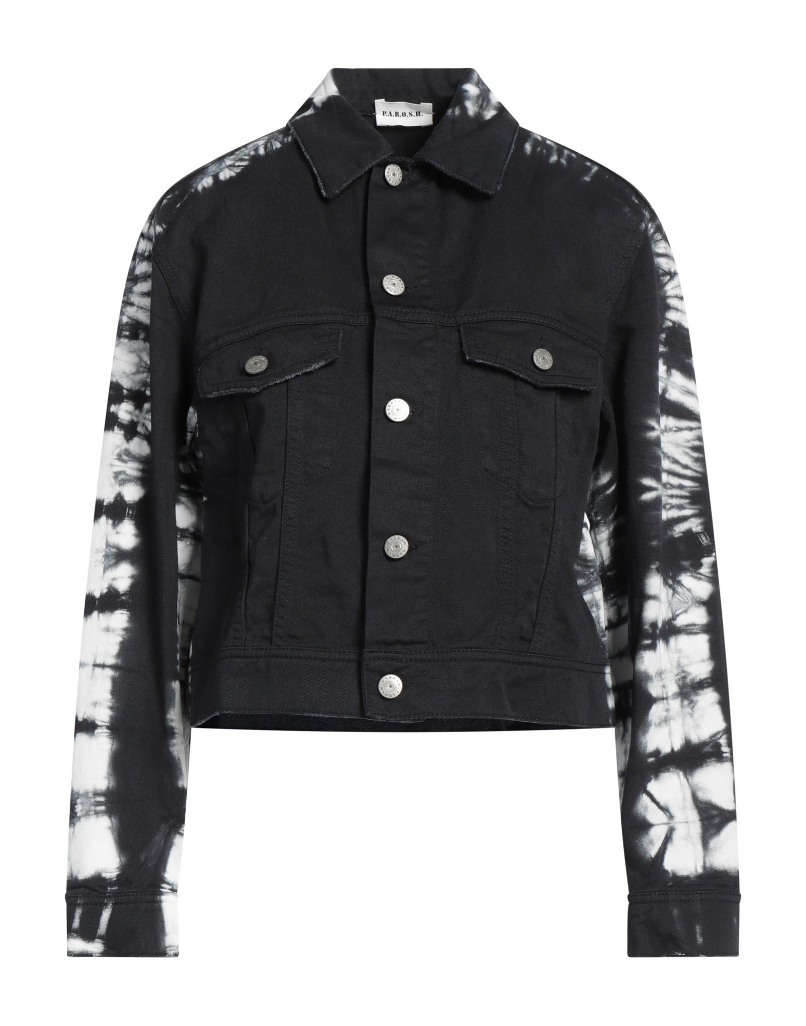 P.A.R.O.S.H. Jeansjacke/-mantel Damen Schwarz P.A.R.O.S.H. Jeansjacke/-mantel Damen Schwarz von P.A.R.O.S.H.