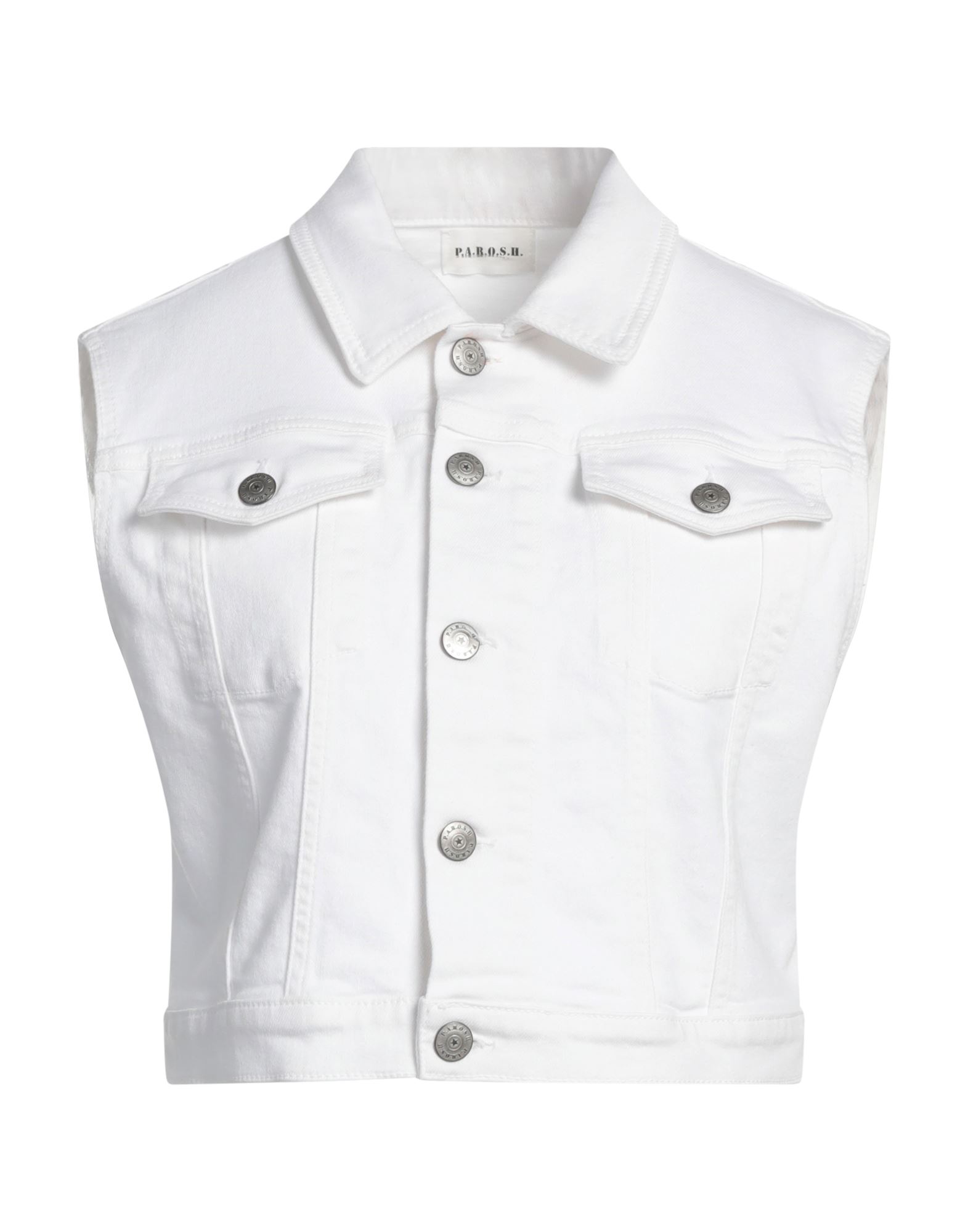 P.A.R.O.S.H. Jeansjacke/-mantel Damen Weiß P.A.R.O.S.H. Jeansjacke/-mantel Damen Weiß von P.A.R.O.S.H.