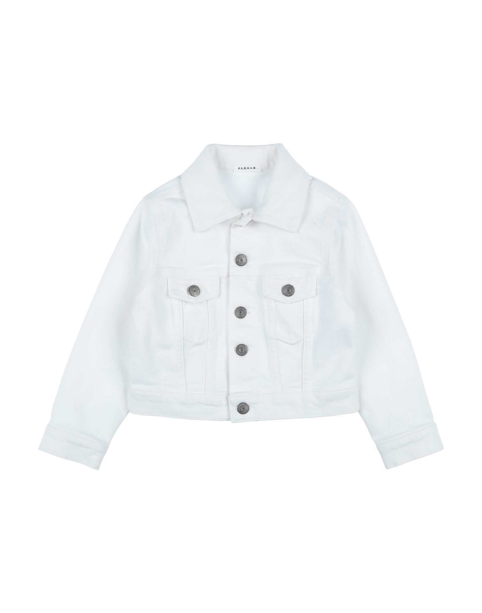 P.A.R.O.S.H. Jeansjacke/-mantel Kinder Weiß P.A.R.O.S.H. Jeansjacke/-mantel Kinder Weiß von P.A.R.O.S.H.
