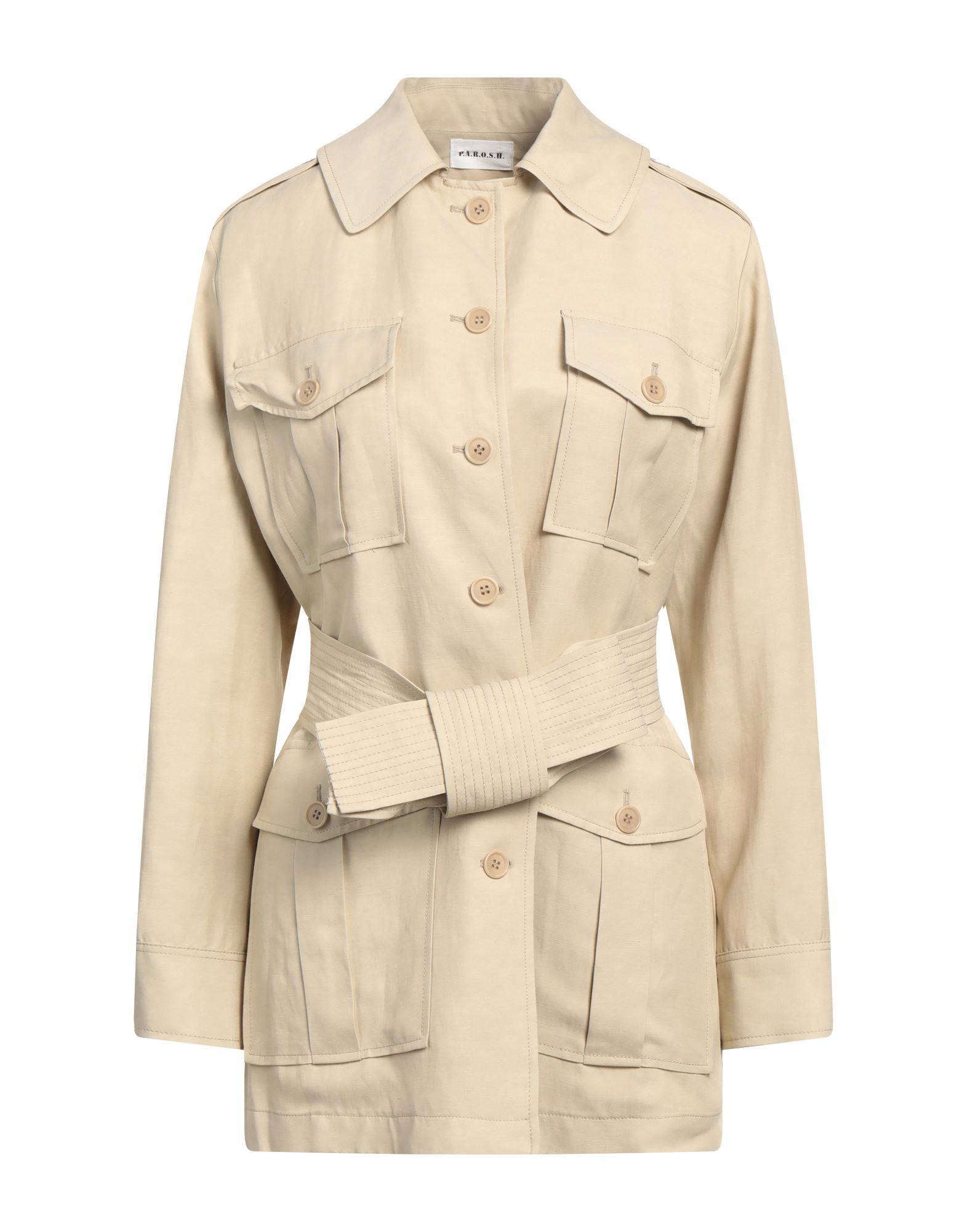 P.A.R.O.S.H. Jacke, Mantel & Trenchcoat Damen Beige von P.A.R.O.S.H.