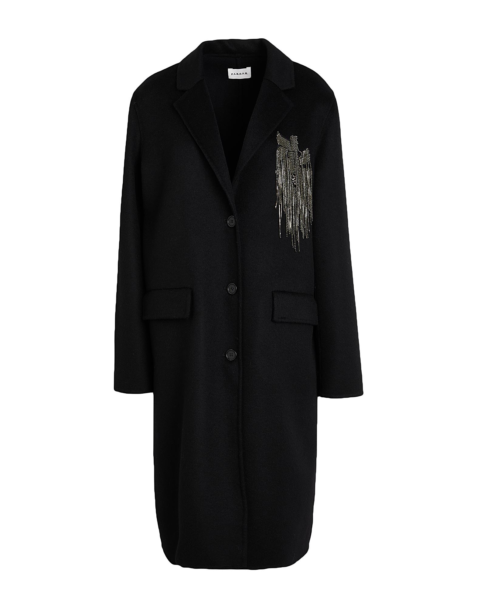 P.A.R.O.S.H. Mantel Damen Schwarz P.A.R.O.S.H. Mantel Damen Schwarz von P.A.R.O.S.H.