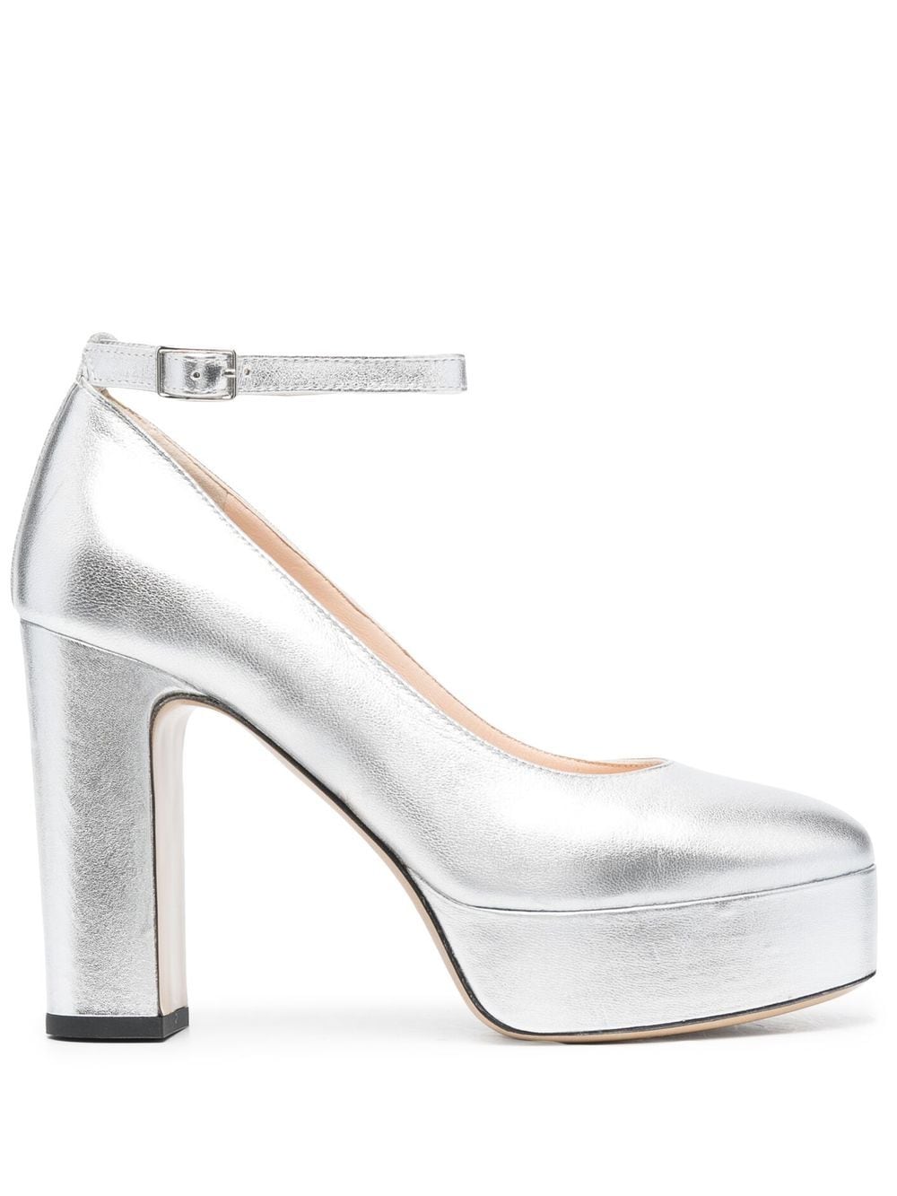 P.A.R.O.S.H. Mary Janes mit Plateau - Silber von P.A.R.O.S.H.