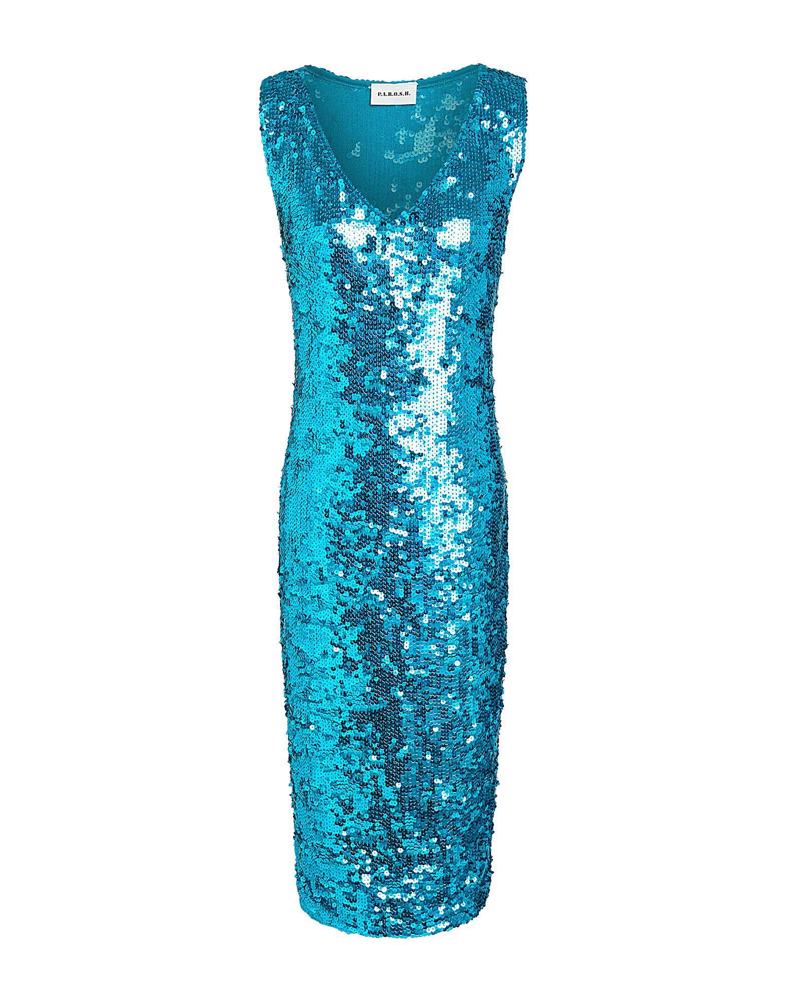 P.A.R.O.S.H. Midi-kleid Damen Azurblau P.A.R.O.S.H. Midi-kleid Damen Azurblau von P.A.R.O.S.H.
