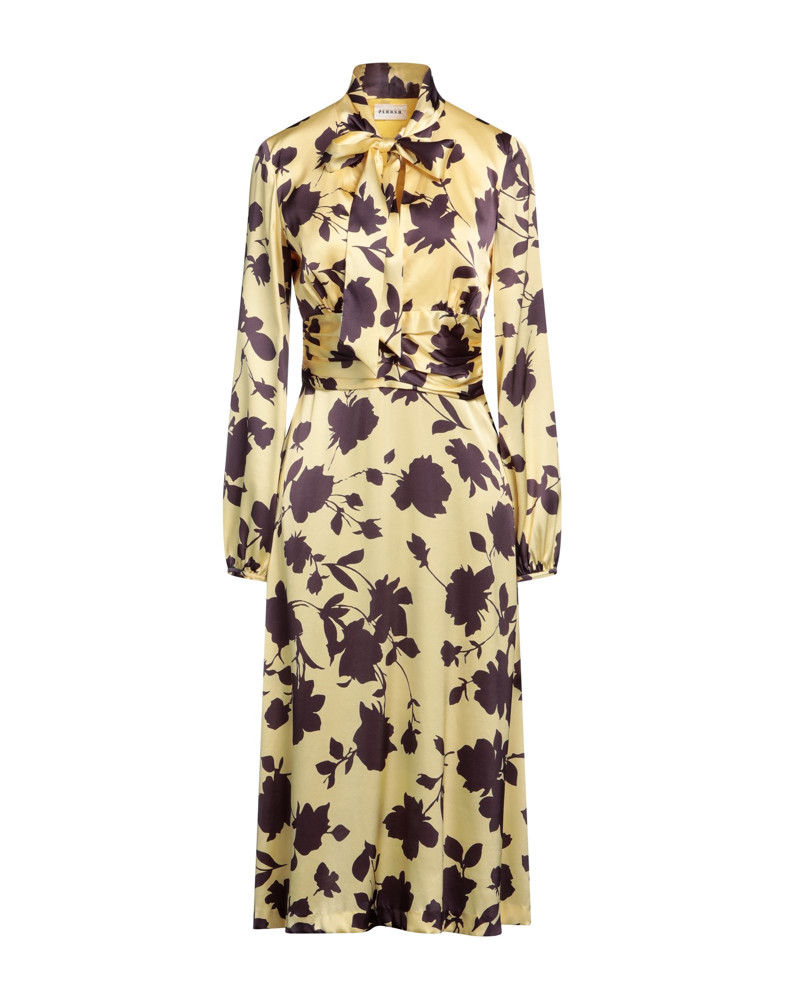 P.A.R.O.S.H. Midi-kleid Damen Gelb P.A.R.O.S.H. Midi-kleid Damen Gelb von P.A.R.O.S.H.