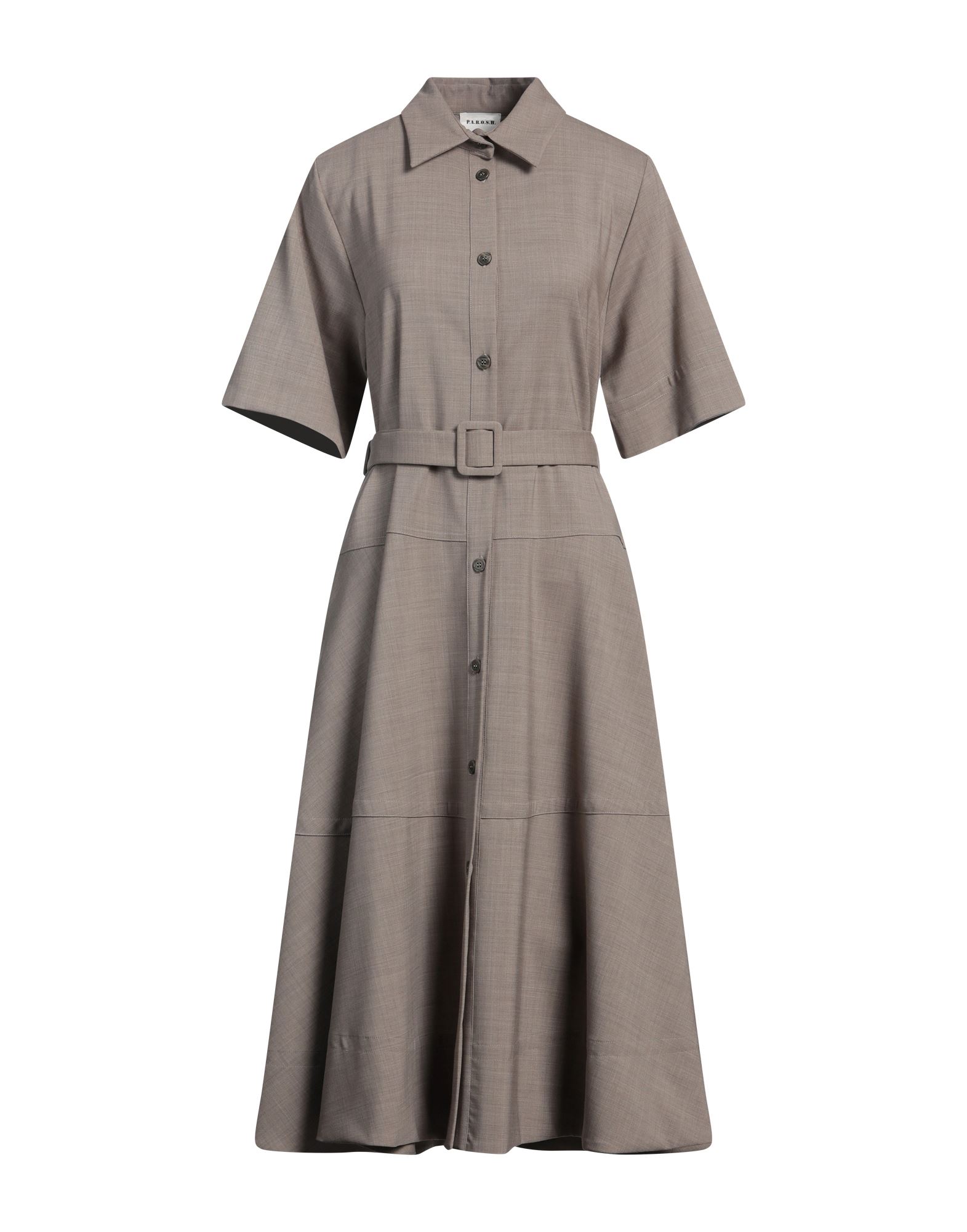 P.A.R.O.S.H. Midi-kleid Damen Khaki P.A.R.O.S.H. Midi-kleid Damen Khaki von P.A.R.O.S.H.