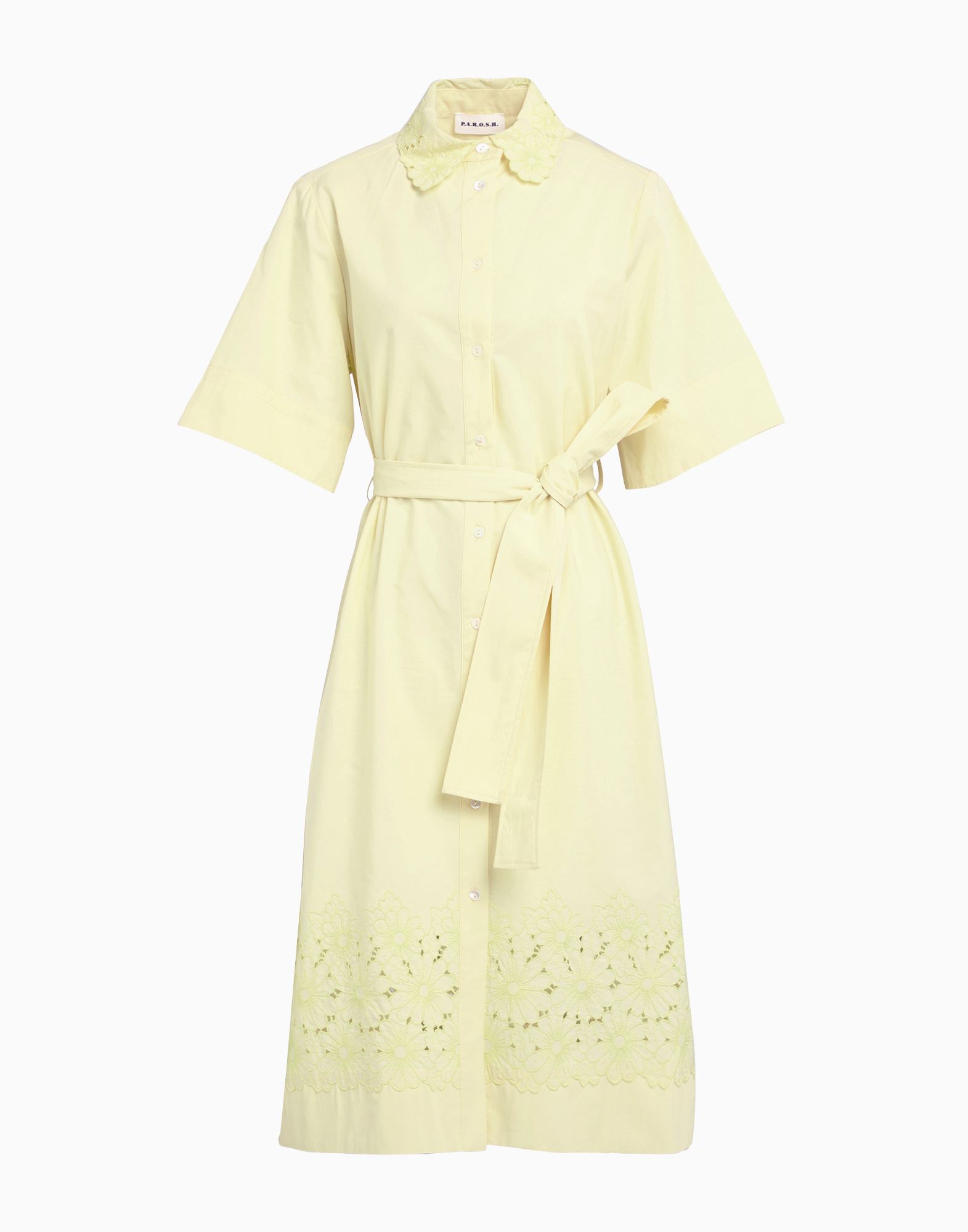 P.A.R.O.S.H. Midi-kleid Damen Pastellgelb von P.A.R.O.S.H.