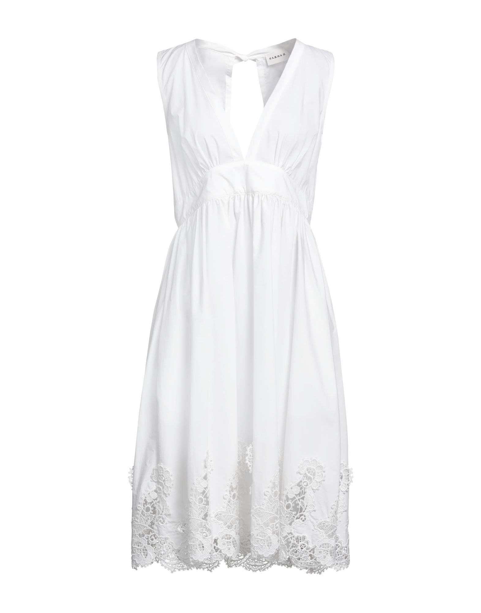 P.A.R.O.S.H. Midi-kleid Damen Weiß P.A.R.O.S.H. Midi-kleid Damen Weiß von P.A.R.O.S.H.