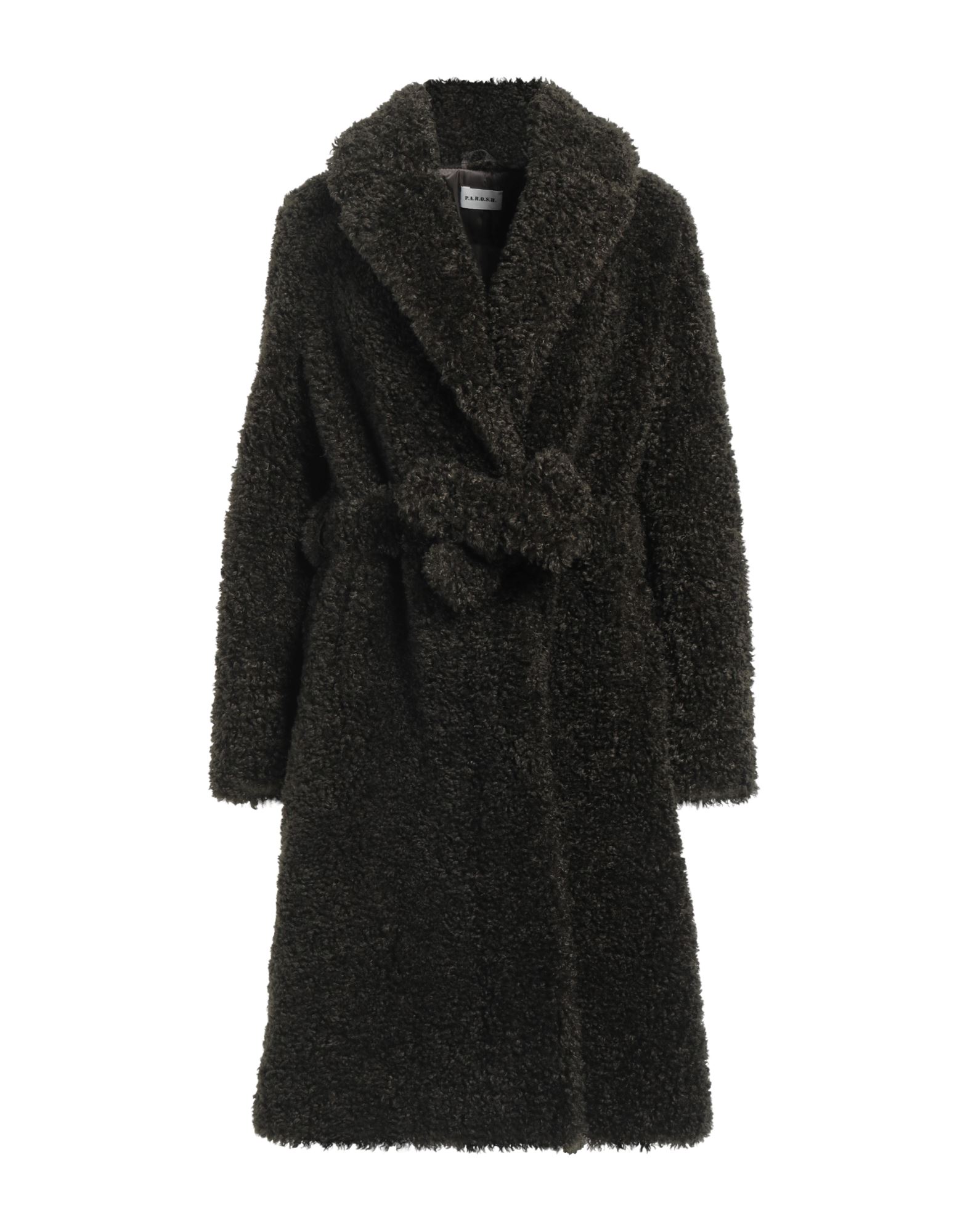 P.A.R.O.S.H. Shearling- & Kunstfell Damen Dunkelgrün von P.A.R.O.S.H.