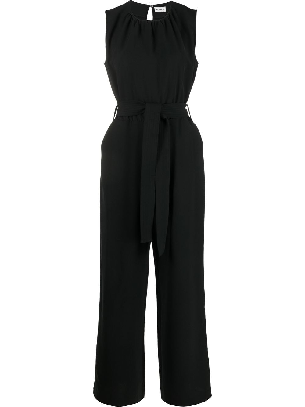 P.A.R.O.S.H. Weiter Jumpsuit mit Gürtel - Schwarz von P.A.R.O.S.H.