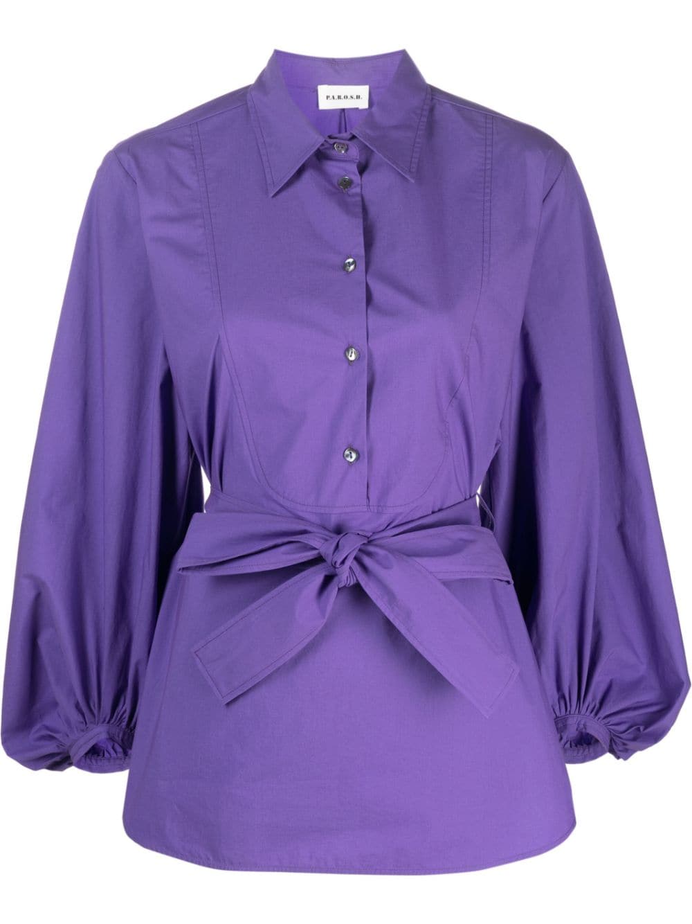 P.A.R.O.S.H. Bluse mit Gürtel - Violett von P.A.R.O.S.H.