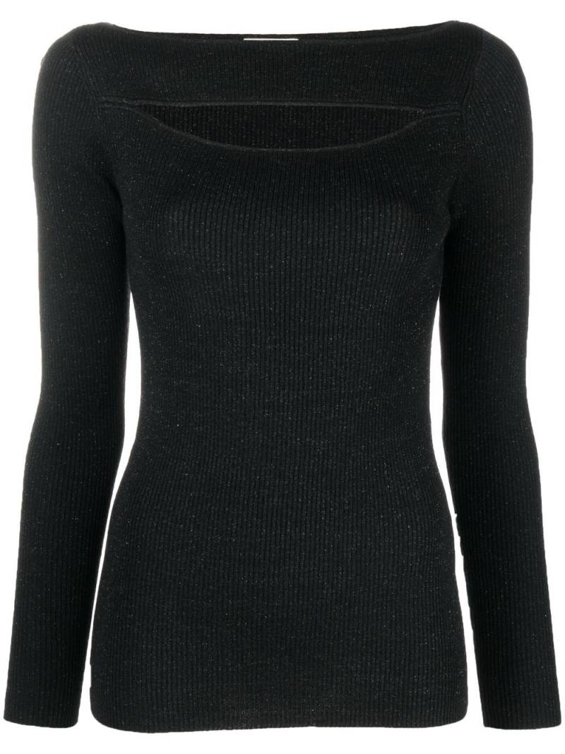 P.A.R.O.S.H. Pullover mit Cut-Out - Schwarz von P.A.R.O.S.H.