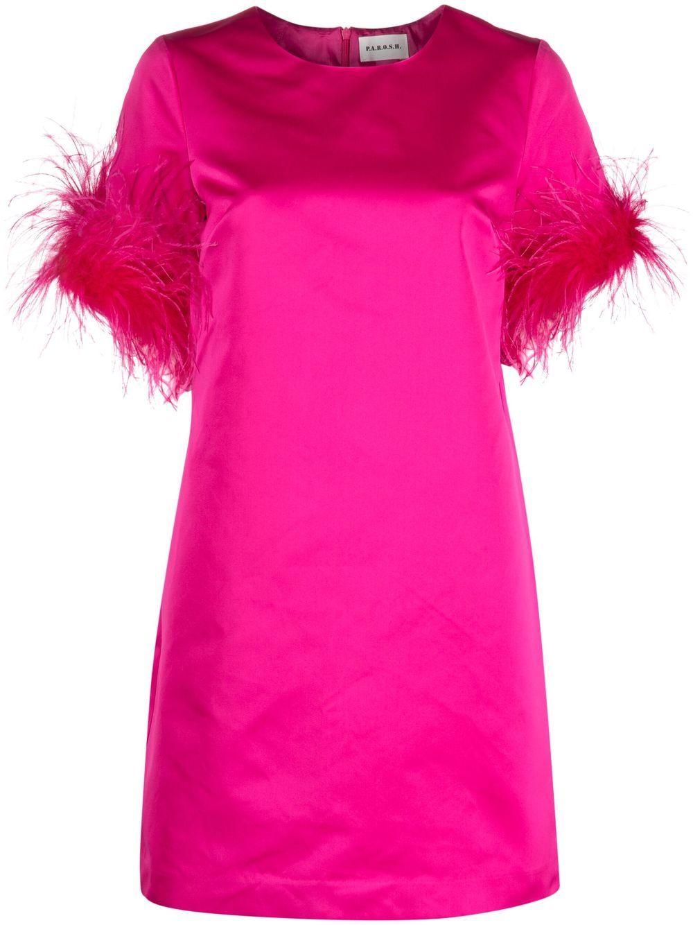 P.A.R.O.S.H. Kleid mit Federn - Rosa von P.A.R.O.S.H.