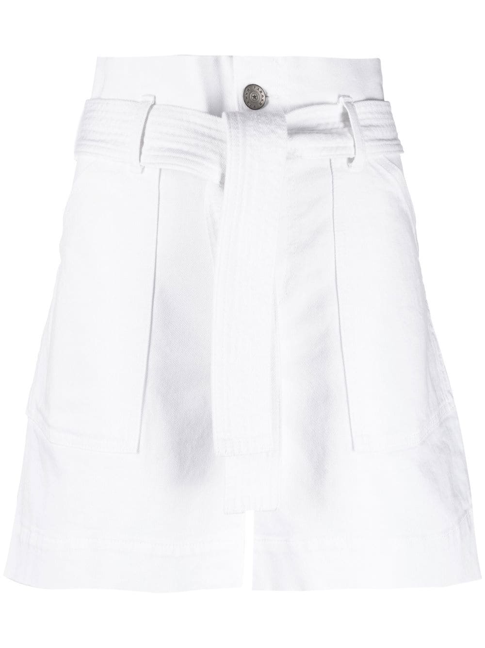 P.A.R.O.S.H. Shorts mit Paperbag-Taille - Weiß von P.A.R.O.S.H.