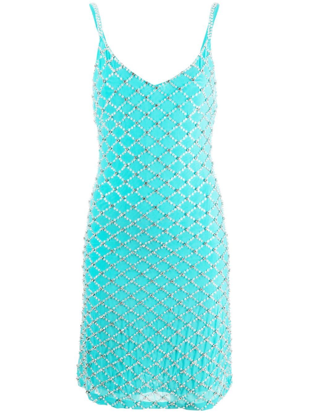 P.A.R.O.S.H. Kleid mit Strass - Blau von P.A.R.O.S.H.