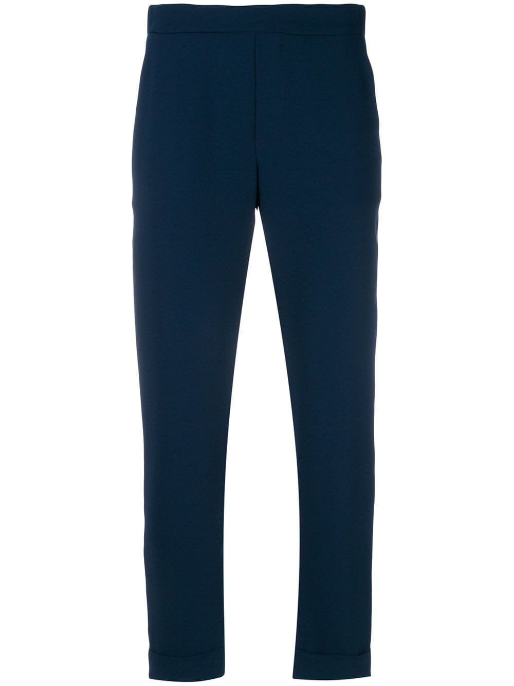 P.A.R.O.S.H. rolled cropped trousers - Blau von P.A.R.O.S.H.