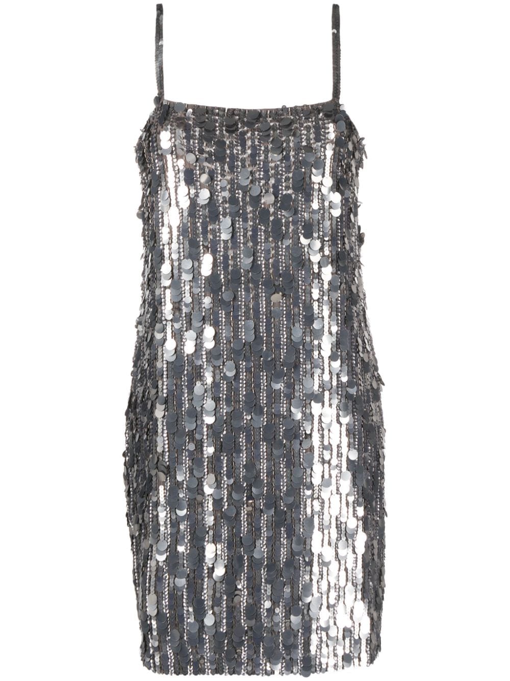 P.A.R.O.S.H. Kleid mit Pailletten - Silber von P.A.R.O.S.H.