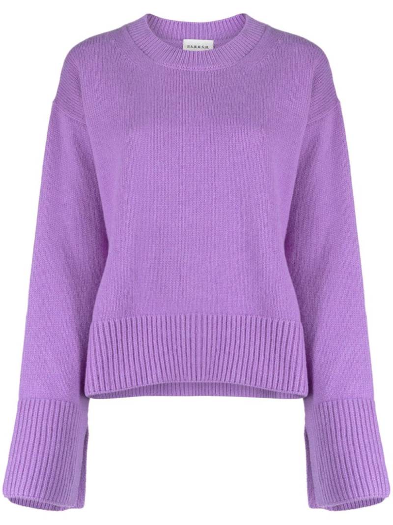 P.A.R.O.S.H. Pullover mit Schlitzen - Violett von P.A.R.O.S.H.