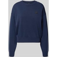 P.E Nation Sweatshirt mit Logo-Patch Modell 'RETREAT' in Dunkelblau, Größe S von P.E Nation