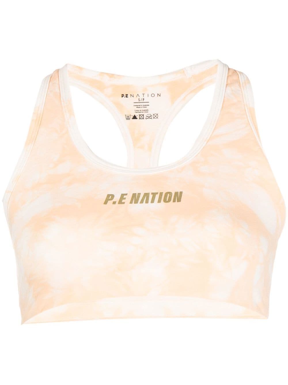 P.E Nation Sport-BH mit Batikmuster - Orange von P.E Nation