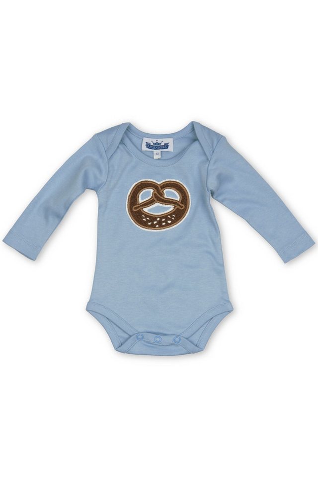 P.Eisenherz Trachtenkleid Baby Body - BREZEL LA - hellblau, salbei von P.Eisenherz