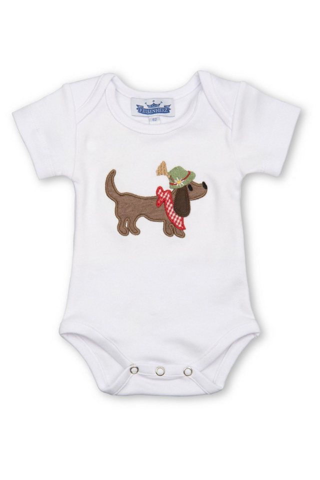 P.Eisenherz Trachtenkleid Baby Body - DACKEL KA - weiß von P.Eisenherz