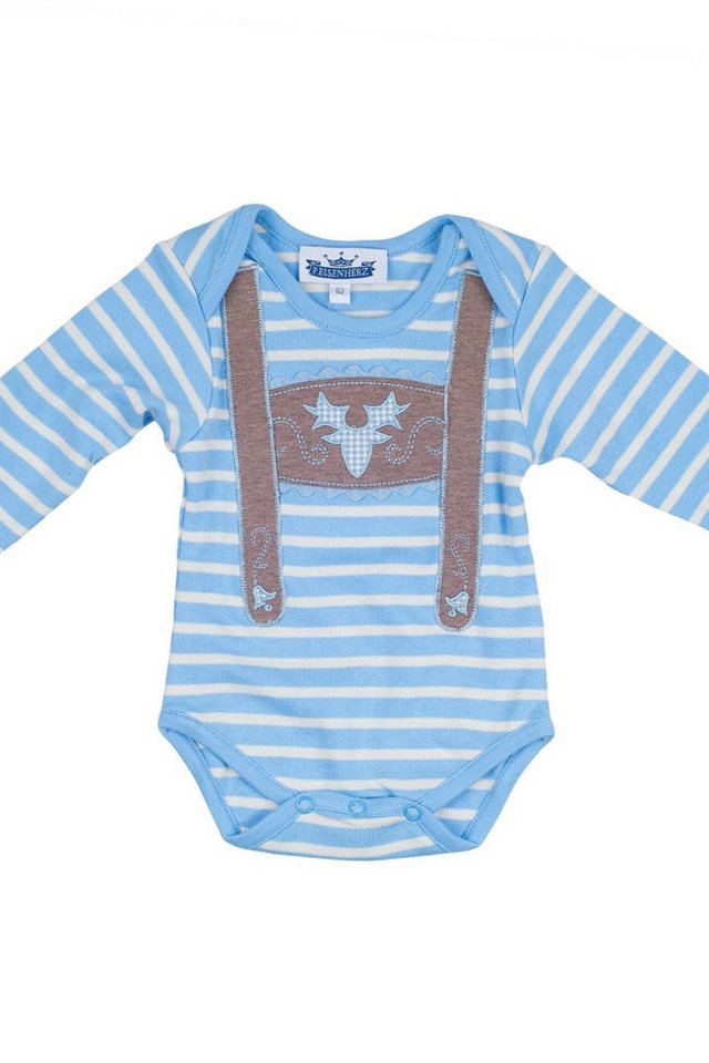 P.Eisenherz Trachtenkleid Baby Body - HOSENTRÄGER - hellblau von P.Eisenherz