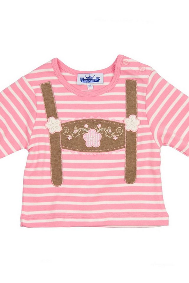 P.Eisenherz Trachtenkleid Baby Shirt - HOSENTRÄGER MADL - rosa von P.Eisenherz