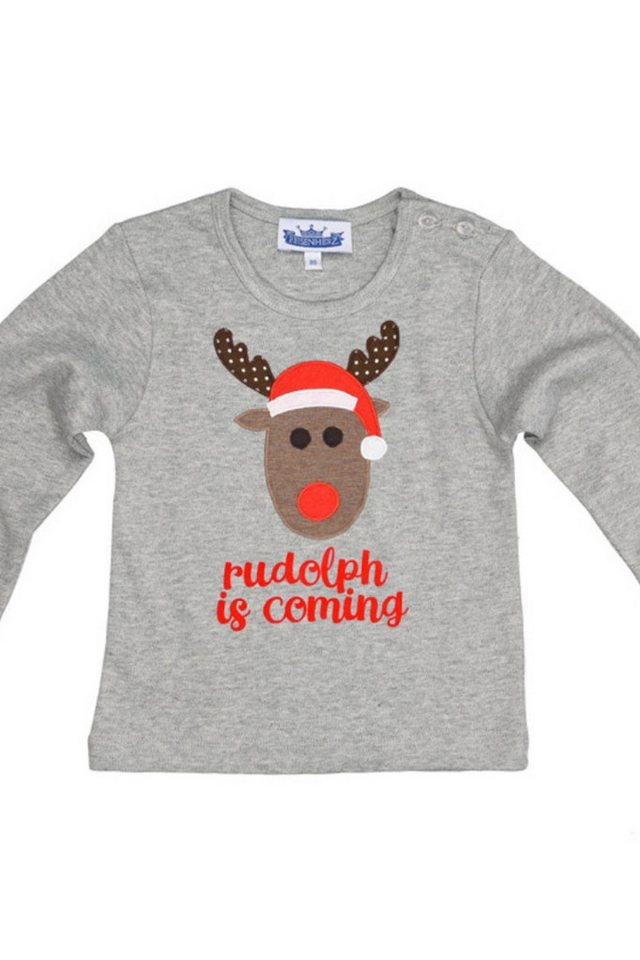 P.Eisenherz Trachtenkleid Baby Shirt - RUDOLPH - grau von P.Eisenherz