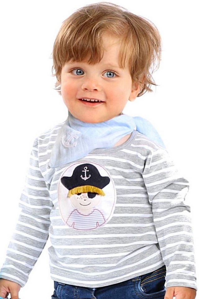 P.Eisenherz Trachtenkleid Baby T-Shirt - PIRAT - grau von P.Eisenherz