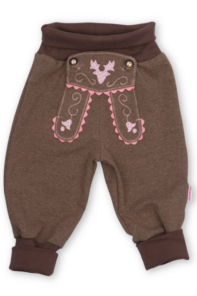 P.Eisenherz Trachtenkleid Babyhose - LEDERHOSE MADL - nougat/rosa von P.Eisenherz