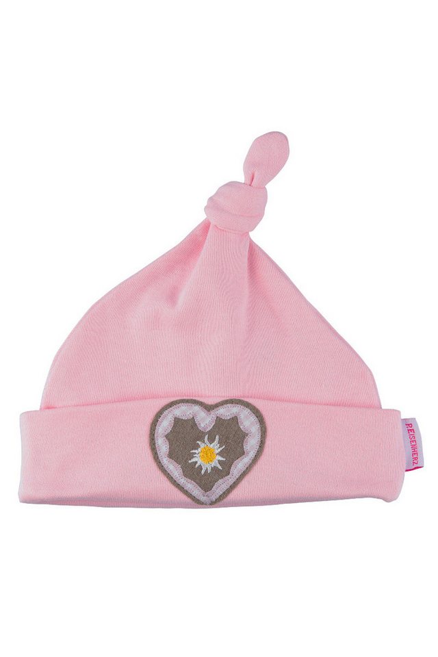 P.Eisenherz Trachtenkleid Babymütze - LEBKUCHENHERZ - rosa von P.Eisenherz