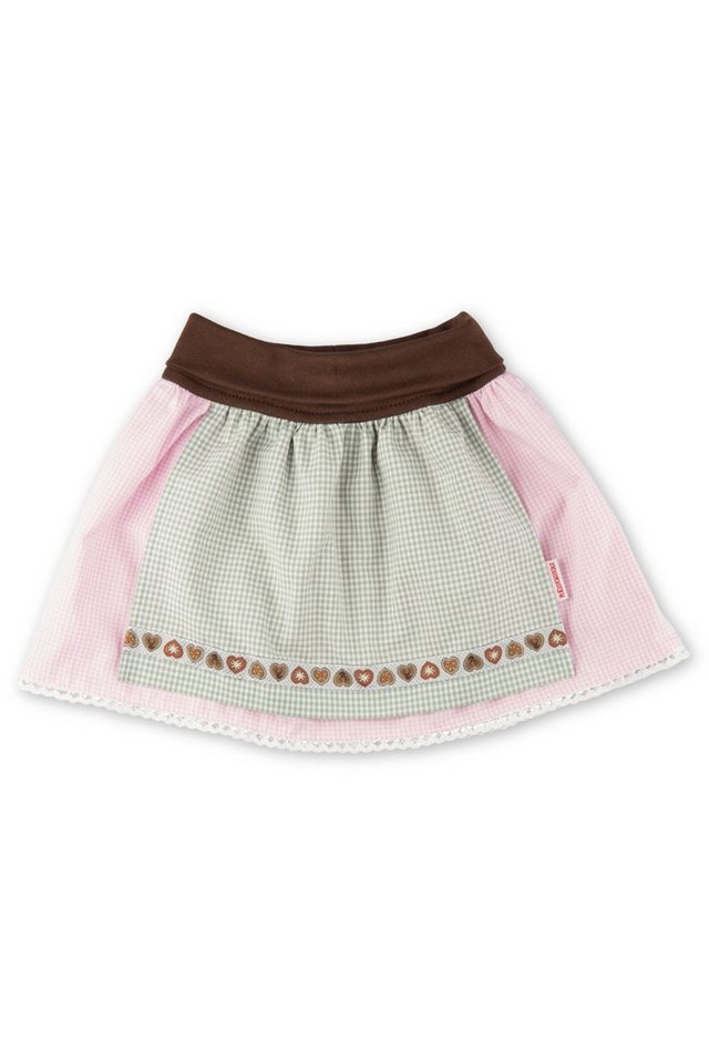 P.Eisenherz Trachtenrock Baby Rock - HERZL/SCHÜRZE - rosa/grün von P.Eisenherz