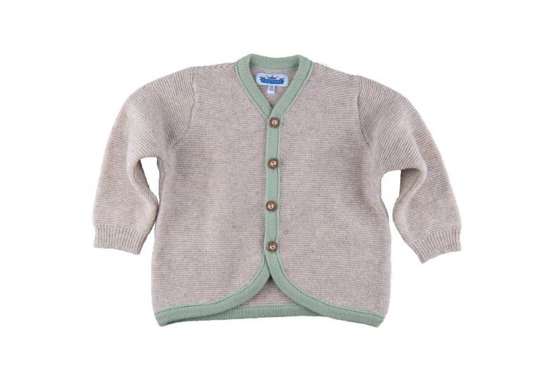 P.Eisenherz Trachtenstrickjacke Strickjacke beige/salbei von P.Eisenherz