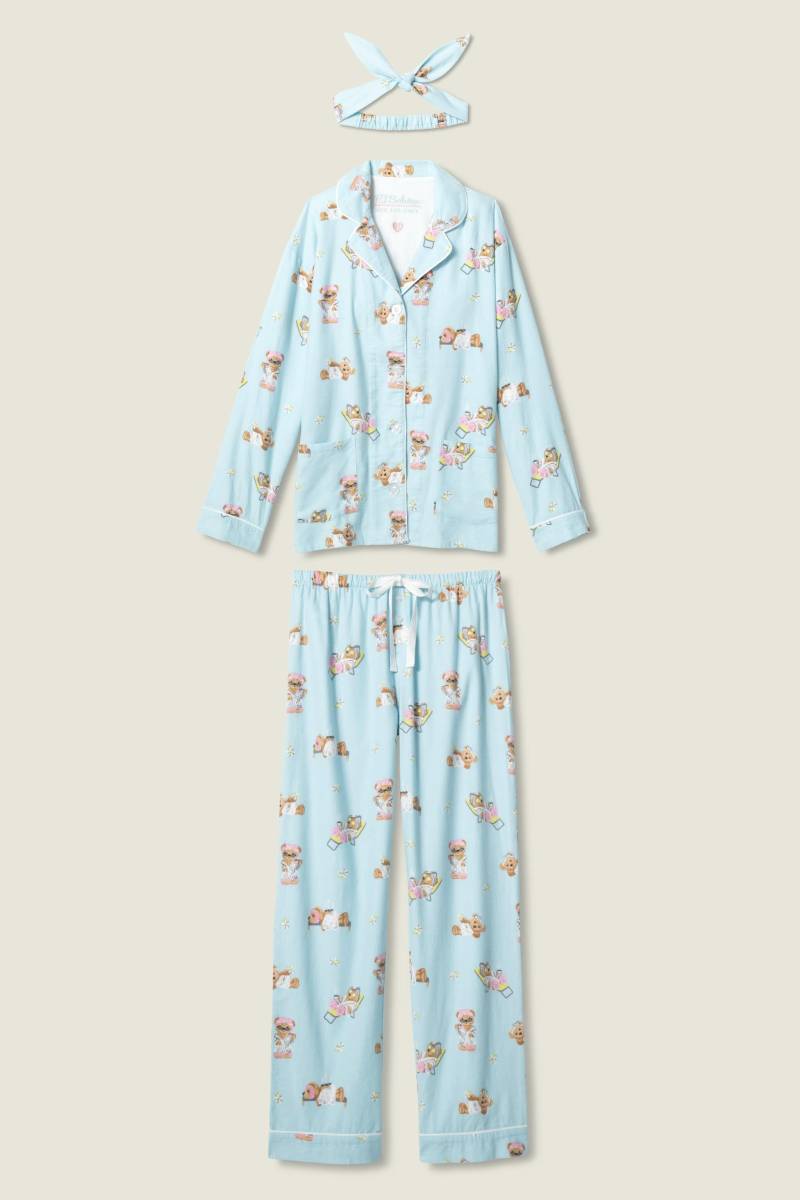 P.J. Salvage - l/s pyjama hellblau - Gr. - L von P.J. Salvage