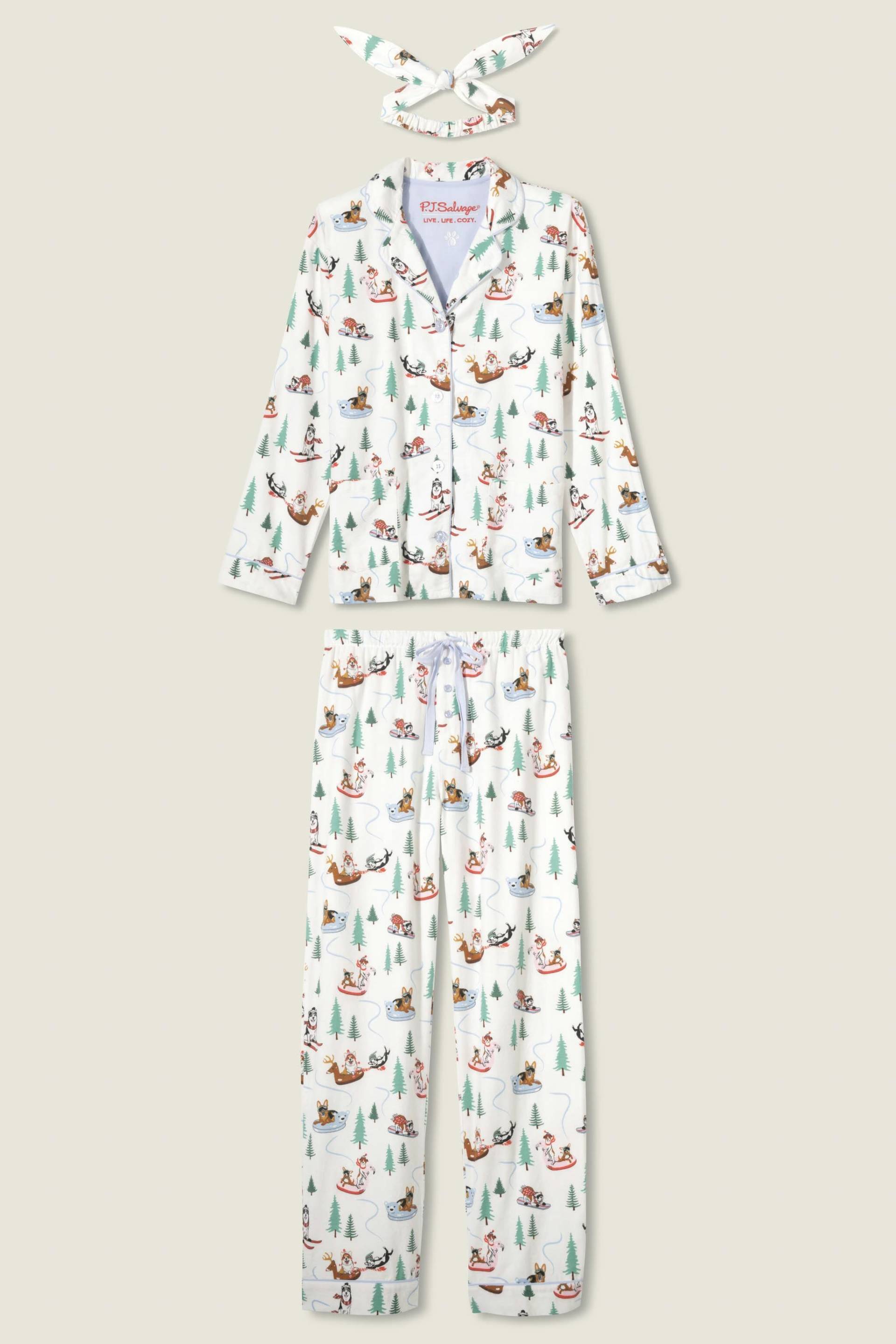 P.J. Salvage - l/s pyjama weiss - Gr. - XS von P.J. Salvage