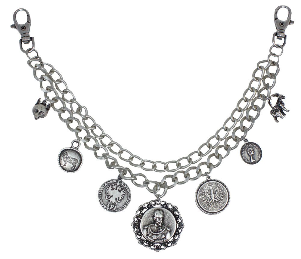 P.S. Schuhmacher Bauchketten und Fußketten Set Charivari Kette mit Münzen, Fuchs und Steinbock von P.S. Schuhmacher