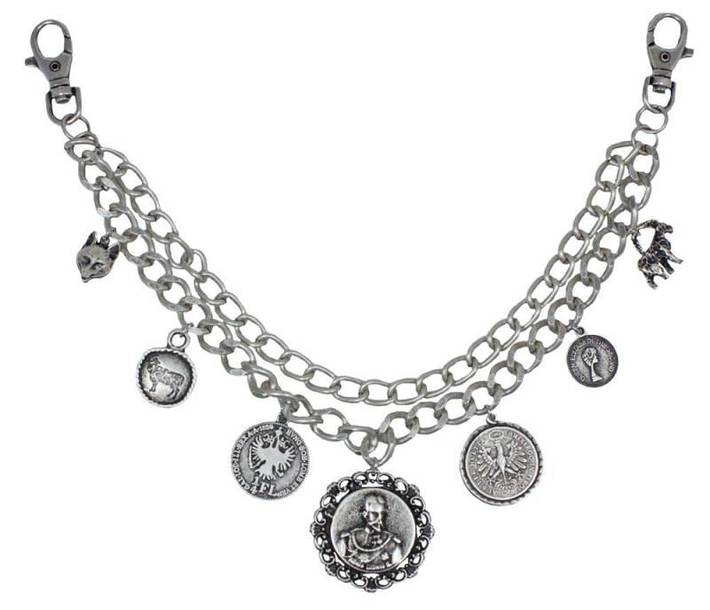 P.S. Schuhmacher Bauchketten und Fußketten Set Charivari Kette mit Münzen, Fuchs und Steinbock von P.S. Schuhmacher