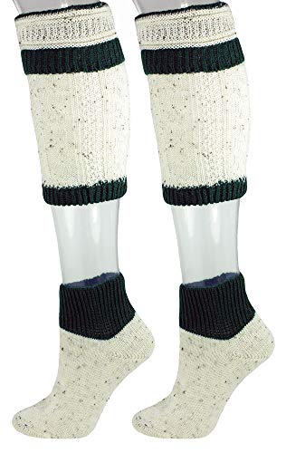 P.S. Schuhmacher Loferl Trachtensocken für Herren Natur Grün - Gr. 39-42 von P.S. Schuhmacher