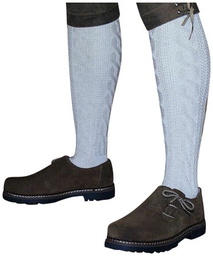 P.S. Schuhmacher Trachtensocken Kniebundstrümpfe für Lederhose Naturfaser! Strümpfe Socken Stutzen beige creme natur Kniestrümpfe Trachtenstrümpfe Trachtenstutzen lang, Größe:39-42 von P.S. Schuhmacher