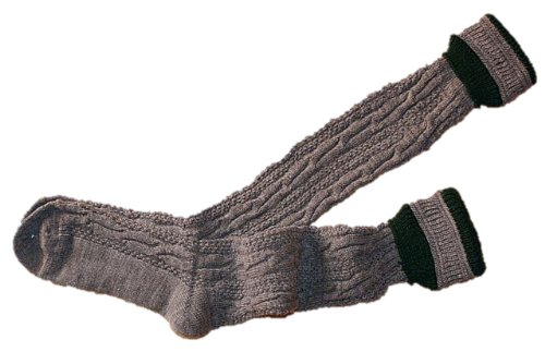 P.S. Schuhmacher Trachtensocken Kniebundstrümpfe für Lederhose Strümpfe Socken Stutzen grau dunkelgrau anthrazit Kniestrümpfe Trachtenstrümpfe Trachtenstutzen Trachtenstrümpfe, Größe:39-42 von P.S. Schuhmacher