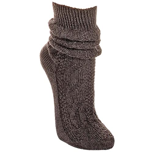 P.S. Schuhmacher Trachtenstrümpfe kurz | Trachtensocken mit Wolle | Strümpfe Strick Zopfmuster (as3, numeric, numeric_43, numeric_46, regular, regular, anthrazit) von P.S. Schuhmacher