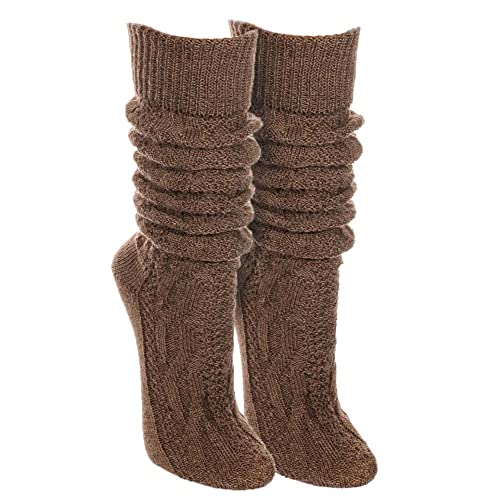P.S. Schuhmacher Trachtenstrümpfe lang Stutzen | Klassiche Strümpfe zur Tracht | Für Herren & Damen (as3, numeric, numeric_43, numeric_46, regular, regular, braun) von P.S. Schuhmacher