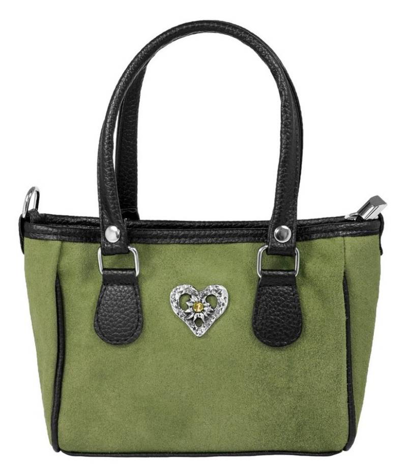 P.S. Schuhmacher Trachtentasche Wildleder Trachten Umhängetasche mit Henkel und He von P.S. Schuhmacher