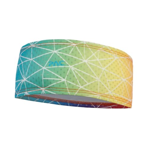 PAC Reflector Headband Rainbow reflektierendes Stirnband Pebble Red von PAC