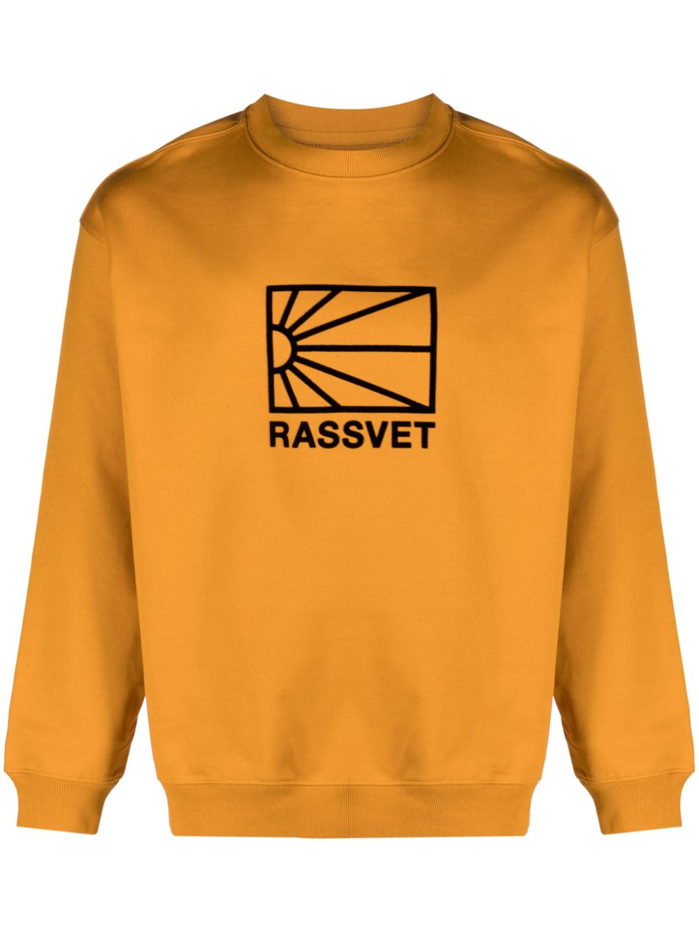 RASSVET Sweatshirt mit Logo-Print - Gelb von RASSVET