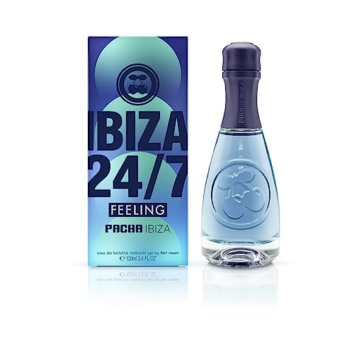 Pacha Ibiza Perfumes – Feeling Ibiza 24/7 Him, Eau de Toilette für Herren – Maskuliner, intensiver und junger Duft – Meeres-, Zitrus- und orientalische Noten – Ideal für tagsüber – 100 ml von PACHA