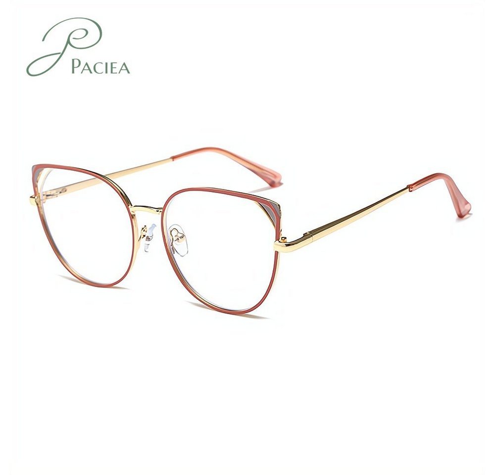 PACIEA Brille Cat Eye Anti Blaulicht&Müdigkeit Computer Gaming UV Schutz Leicht von PACIEA